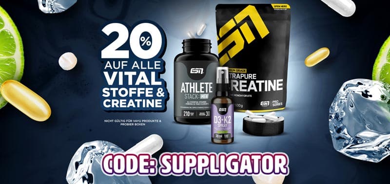 20% off ESN Nutrients + Creatine + Daily during ESN Nutrition Week