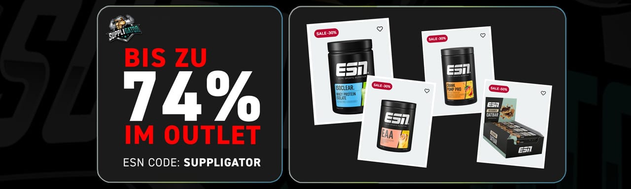 Save up to 74% at the ESN Outlet with the ESN code SUPPLIGATOR