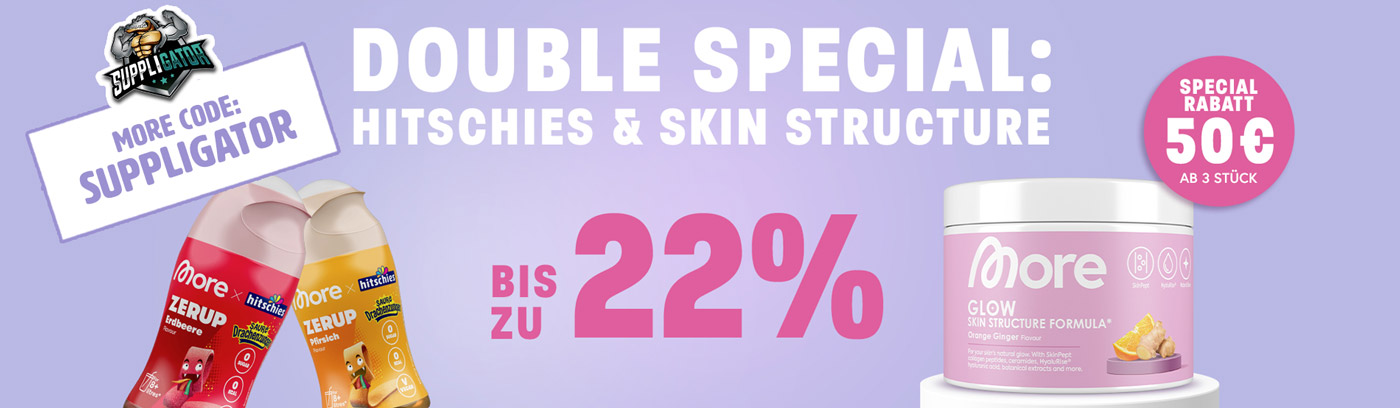 Save up to 28% with the More Double Special promotion featuring the Hitschies Zerup relaunch