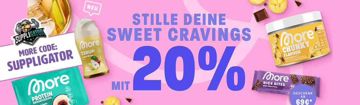 20% off sugar-saving products during the More Sweet Cravings promotion + new product launch