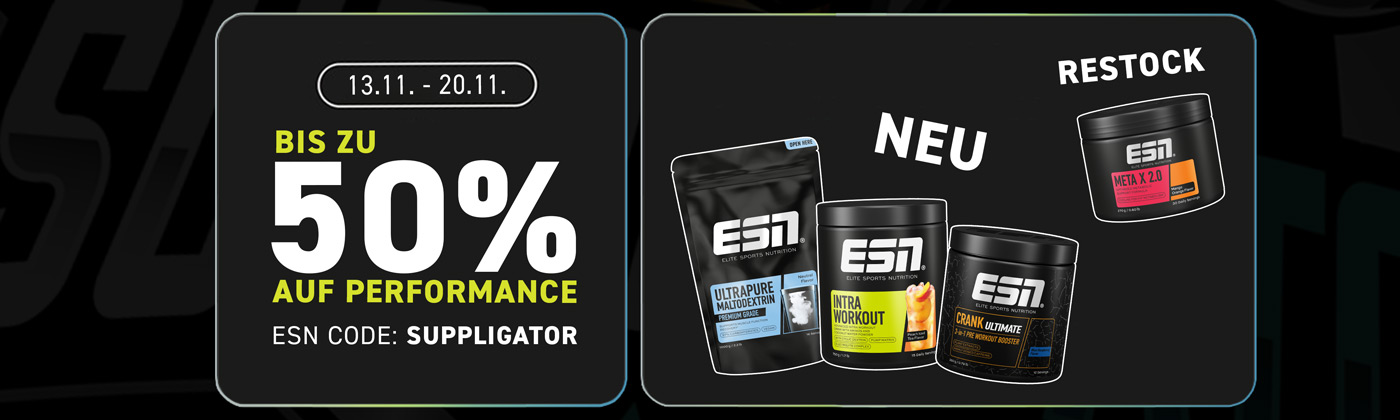 Up to 50% off during the ESN Performance sale