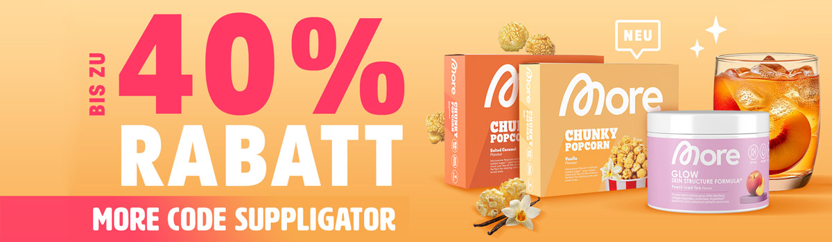 More is extending its 20% off everything promotion + the release of Chunky Popcorn