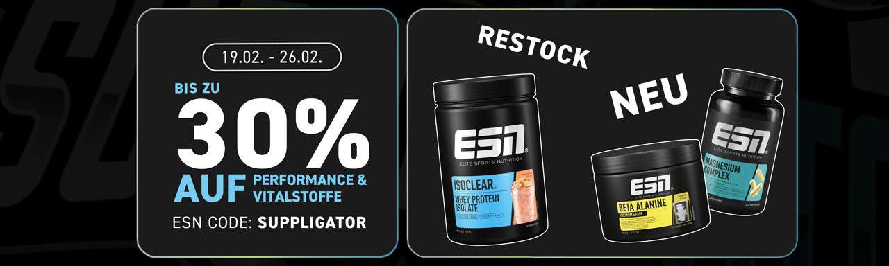 Up to 30% off during the ESN Performance & Nutrients Promotion