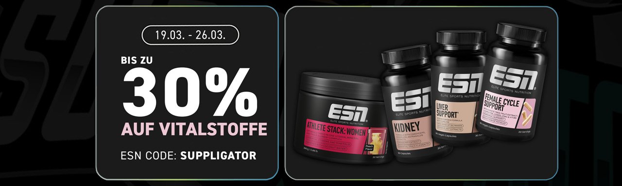 Up to 30% off performance and nutritional supplements at ESN, with many new product launches