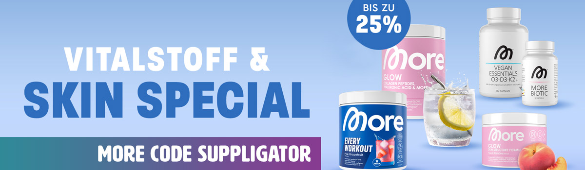 Up to 25% off during the More Vitalstoffe & Skin Structure Special Promotion