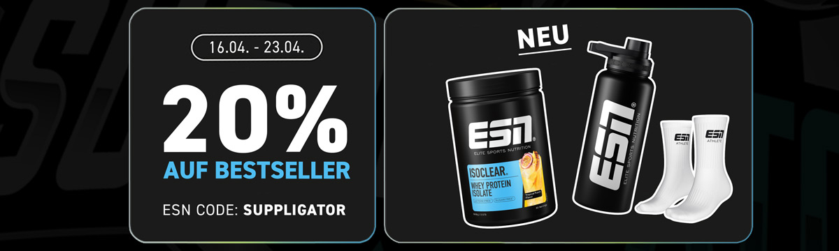 20% off all ESN bestsellers with Isoclear Release and extras