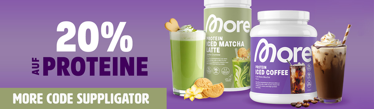 20% off protein products at More with the launch of many new products