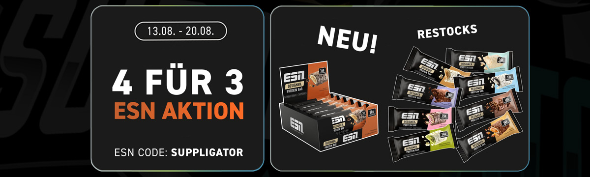 “Buy 4, Get 3 Free” Promotion at ESN with the Launch of the Designer Bar Hazelnut Caramel