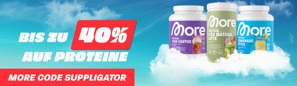Up to 40% off protein products at More, with lots of great deals 🎉