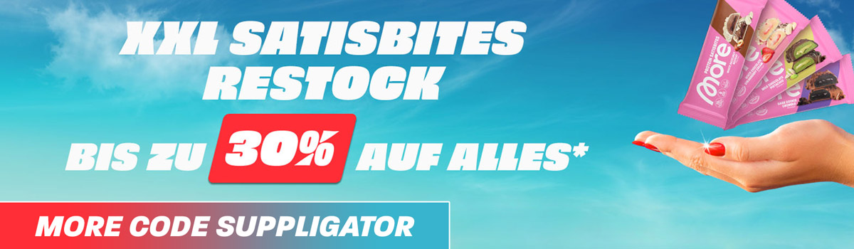 Up to 30% off everything at More with the Satisbites special