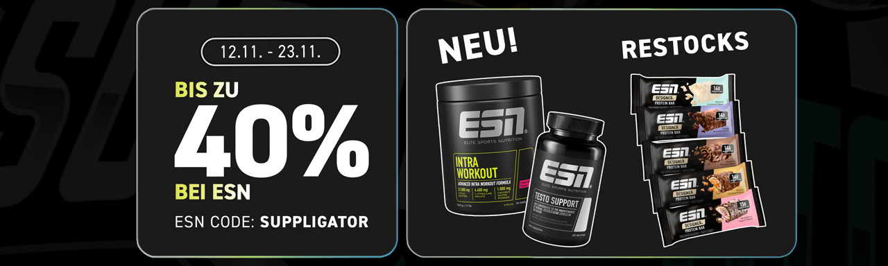 Up to 40% off during the ESN Performance and Nutrients Promotion