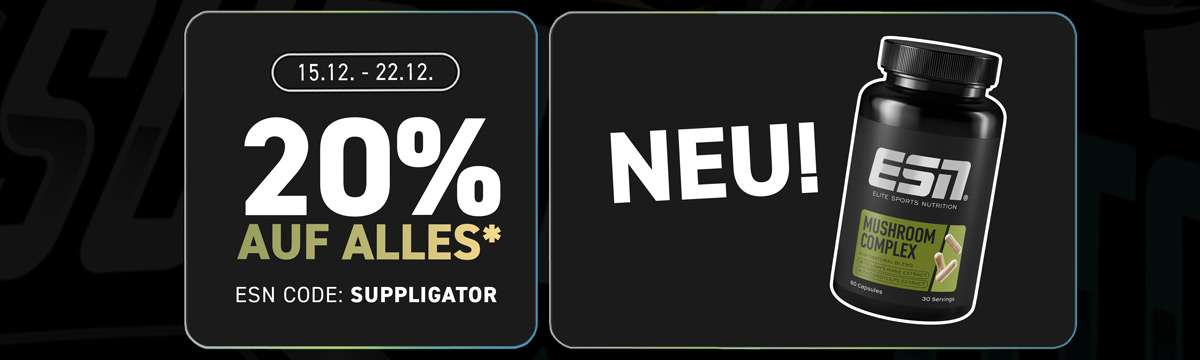 20% off everything and 40% off samples at ESN