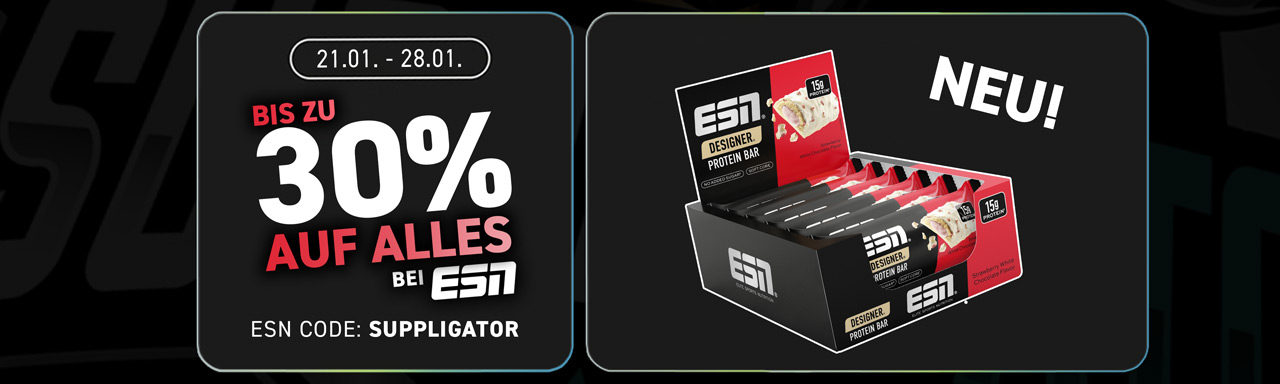Up to 30% off everything at ESN + new Designer Bar flavor