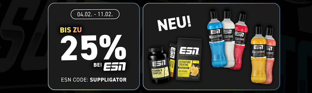 Up to 25% off during the ESN Performance and Nutrients Promotion