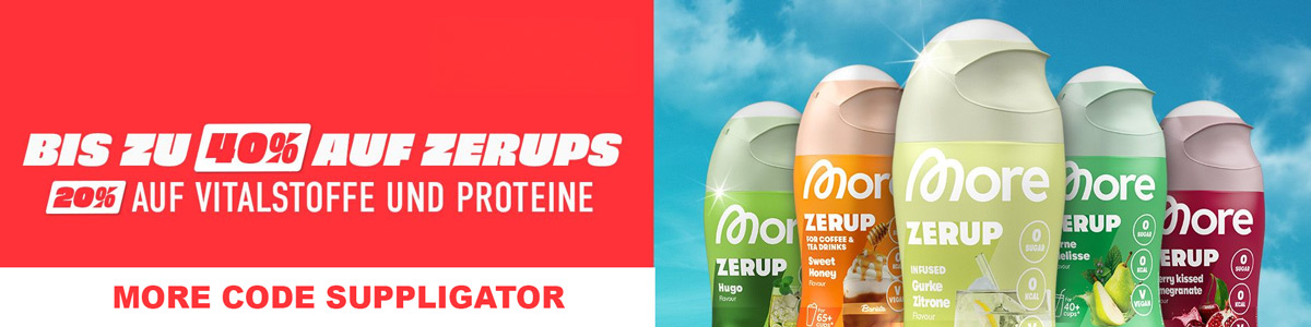 Up to 40% off during the More Zerup promotion, featuring special offers and new launches