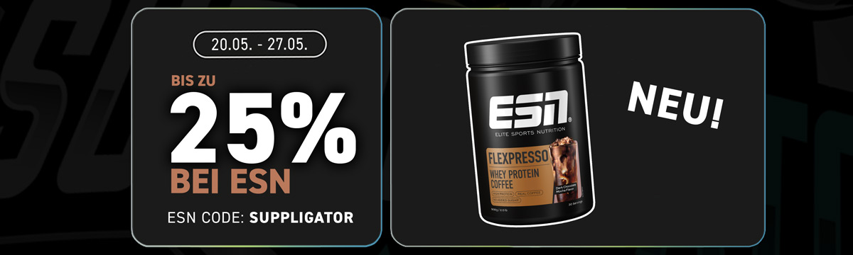 Up to 25% off at ESN with the launch of the new Flexpresso Dark Chocolate Mocha