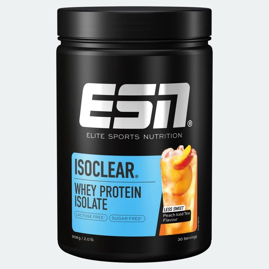 ESN Isoclear Whey Protein Isolate Peach Iced Tea Less Sweet