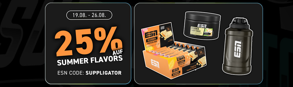 ESN Summer Flavors Promotion: 25% off ISOCLEAR, Whey, and more!