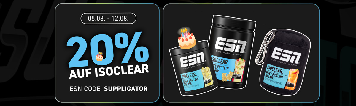 ISOCLEAR Birthday at ESN with a 20% discount